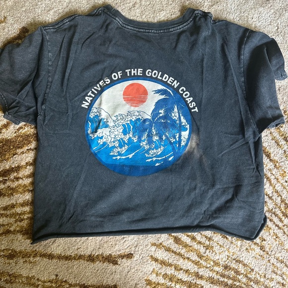 Brandy Melville Black Graphic Tee - Picture 2 of 3